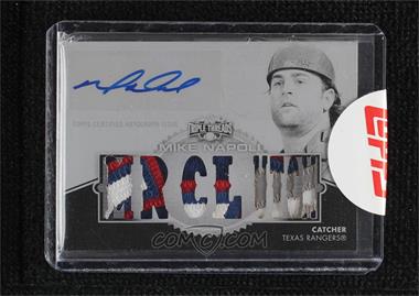 2012 Topps Triple Threads - Autographed Relics - White Whale Printing Plate Black #TTAR-219 - Mike Napoli /1 [Uncirculated]