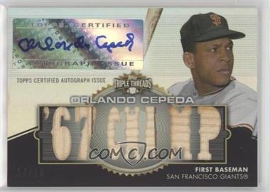 2012 Topps Triple Threads - Autographed Relics #TTAR-65 - Orlando Cepeda /18