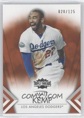 2012 Topps Triple Threads - [Base] - Amber #12 - Matt Kemp /125