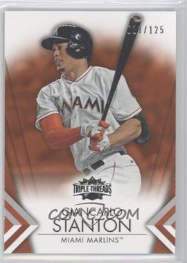 2012 Topps Triple Threads - [Base] - Amber #23 - Giancarlo Stanton /125