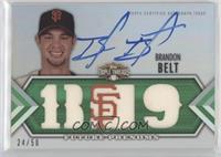 Future Phenoms Auto Relics - Brandon Belt #/50