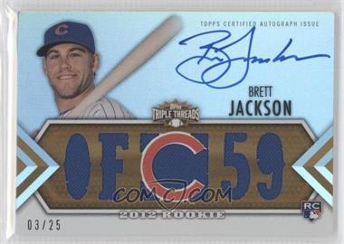 2012 Topps Triple Threads - [Base] - Gold #_BRJA - Future Phenoms Auto Relics - Brett Jackson /25