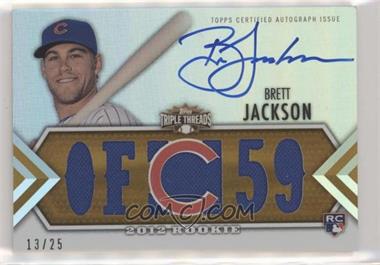 2012 Topps Triple Threads - [Base] - Gold #_BRJA - Future Phenoms Auto Relics - Brett Jackson /25