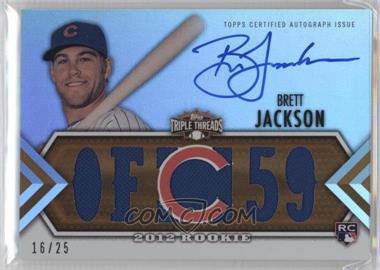 2012 Topps Triple Threads - [Base] - Gold #_BRJA - Future Phenoms Auto Relics - Brett Jackson /25