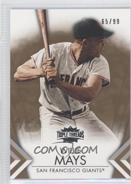 2012 Topps Triple Threads - [Base] - Gold #56 - Willie Mays /99