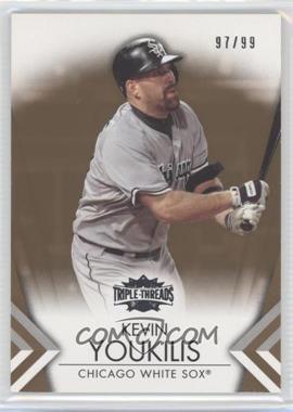 2012 Topps Triple Threads - [Base] - Gold #62 - Kevin Youkilis /99