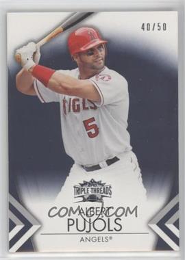 2012 Topps Triple Threads - [Base] - Onyx #1 - Albert Pujols /50