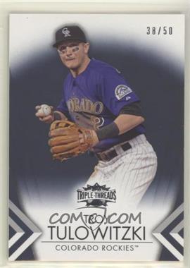 2012 Topps Triple Threads - [Base] - Onyx #13 - Troy Tulowitzki /50