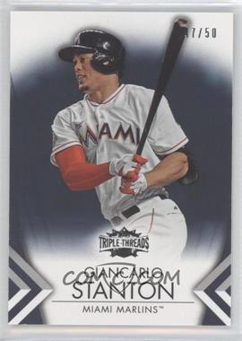 2012 Topps Triple Threads - [Base] - Onyx #23 - Giancarlo Stanton /50