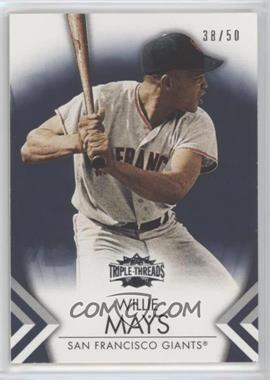 2012 Topps Triple Threads - [Base] - Onyx #56 - Willie Mays /50