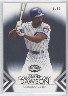 2012 Topps Triple Threads - [Base] - Onyx #73 - Andre Dawson /50