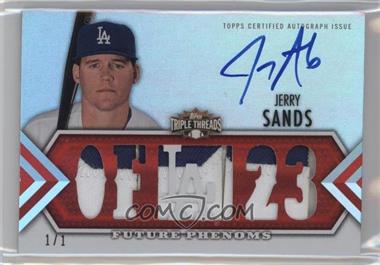 2012 Topps Triple Threads - [Base] - Ruby #140 - Future Phenoms Auto Relics - Jerry Sands /1