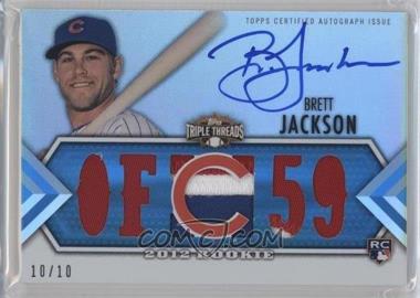 2012 Topps Triple Threads - [Base] - Sapphire #_BRJA - Future Phenoms Auto Relics - Brett Jackson /10