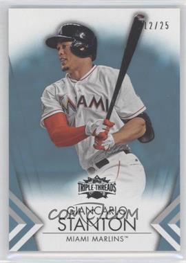 2012 Topps Triple Threads - [Base] - Sapphire #23 - Giancarlo Stanton /25