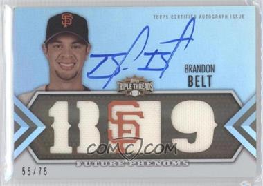 2012 Topps Triple Threads - [Base] - Sepia #103 - Future Phenoms Auto Relics - Brandon Belt /75