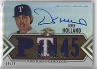 Future Phenoms Auto Relics - Derek Holland #/75