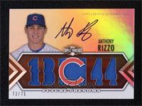 Future Phenoms Auto Relics - Anthony Rizzo #/75