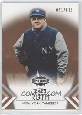 2012 Topps Triple Threads - [Base] - Sepia #11 - Babe Ruth /625