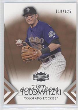 2012 Topps Triple Threads - [Base] - Sepia #13 - Troy Tulowitzki /625