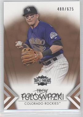 2012 Topps Triple Threads - [Base] - Sepia #13 - Troy Tulowitzki /625