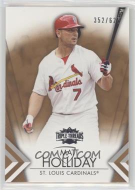 2012 Topps Triple Threads - [Base] - Sepia #14 - Matt Holliday /625