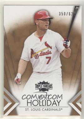 2012 Topps Triple Threads - [Base] - Sepia #14 - Matt Holliday /625