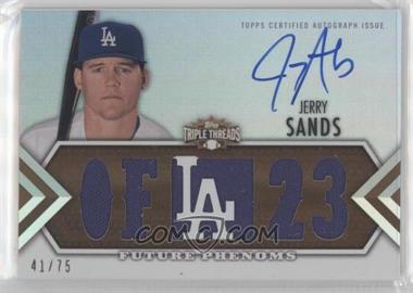 2012 Topps Triple Threads - [Base] - Sepia #140 - Future Phenoms Auto Relics - Jerry Sands /75