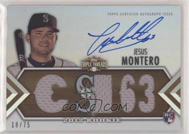 2012 Topps Triple Threads - [Base] - Sepia #144 - Future Phenoms Auto Relics - Jesus Montero /75