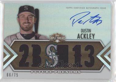 2012 Topps Triple Threads - [Base] - Sepia #148 - Future Phenoms Auto Relics - Dustin Ackley /75