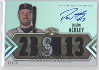 Future Phenoms Auto Relics - Dustin Ackley #/75