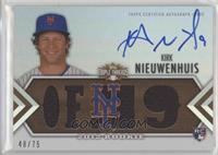 Future Phenoms Auto Relics - Kirk Nieuwenhuis #/75