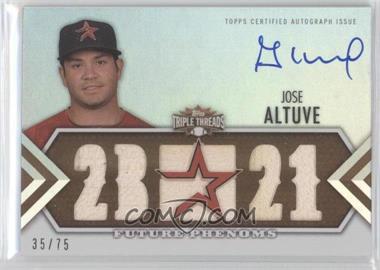 2012 Topps Triple Threads - [Base] - Sepia #164 - Future Phenoms Auto Relics - Jose Altuve /75