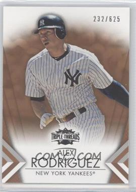 2012 Topps Triple Threads - [Base] - Sepia #17 - Alex Rodriguez /625