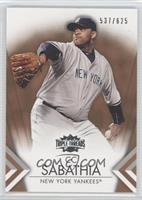 CC Sabathia #/625