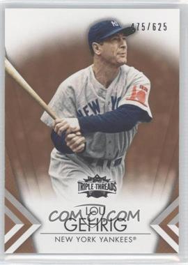 2012 Topps Triple Threads - [Base] - Sepia #37 - Lou Gehrig /625