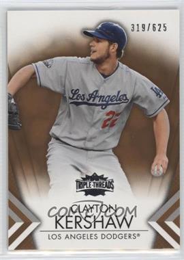 2012 Topps Triple Threads - [Base] - Sepia #95 - Clayton Kershaw /625