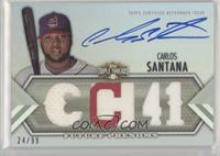 Future Phenoms Auto Relics - Carlos Santana #/99