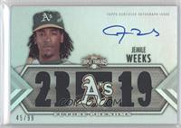 Future Phenoms Auto Relics - Jemile Weeks #/99