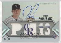 Future Phenoms Auto Relics - Drew Pomeranz #/99