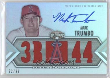 2012 Topps Triple Threads - [Base] #145 - Future Phenoms Auto Relics - Mark Trumbo /99