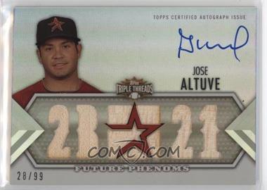 2012 Topps Triple Threads - [Base] #164 - Future Phenoms Auto Relics - Jose Altuve /99