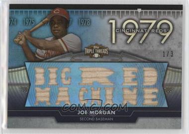 2012 Topps Triple Threads - Flashback Relics - Sapphire #TTFR-2 - Joe Morgan /3