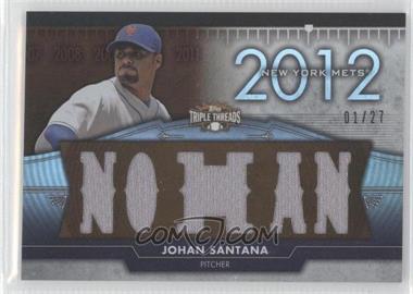 2012 Topps Triple Threads - Flashback Relics - Sepia #TTFR-15 - Johan Santana /27