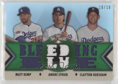 2012 Topps Triple Threads - Relic Combos - Emerald #TTRC-14 - Matt Kemp, Andre Ethier, Clayton Kershaw /18 [EX to NM]