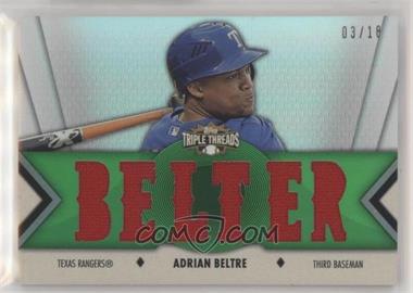 2012 Topps Triple Threads - Relics - Emerald #TTR-111 - Adrian Beltre /18