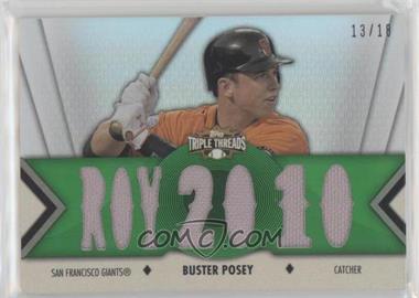 2012 Topps Triple Threads - Relics - Emerald #TTR-143 - Buster Posey /18