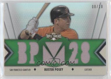2012 Topps Triple Threads - Relics - Emerald #TTR-144 - Buster Posey /18