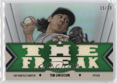 2012 Topps Triple Threads - Relics - Emerald #TTR-97 - Tim Lincecum /18 [EX to NM]