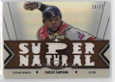 2012 Topps Triple Threads - Relics - Sepia #TTR-104 - Carlos Santana /27