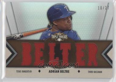 2012 Topps Triple Threads - Relics - Sepia #TTR-111 - Adrian Beltre /27 [EX to NM]